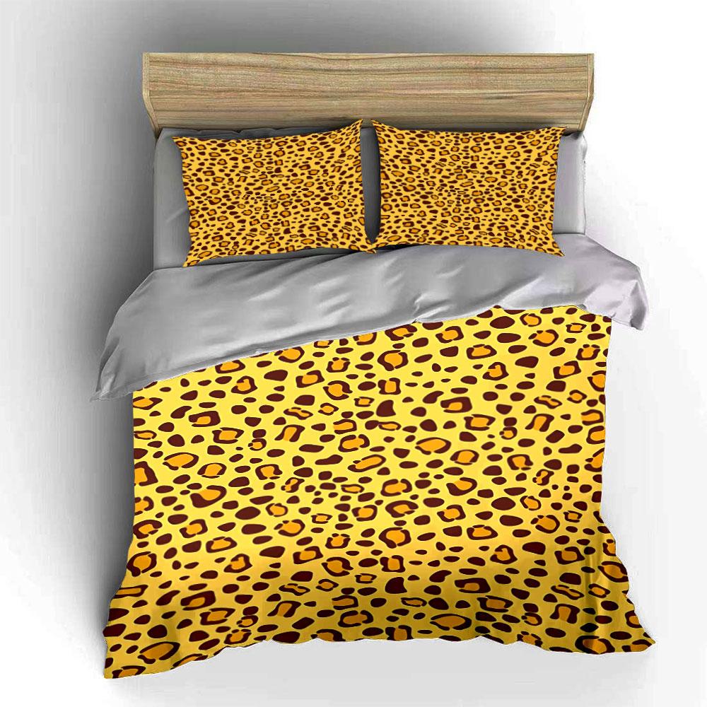 Leopard Print Pattern. Bedding Sets Duvet Cover Sets Duvet Covers Pillowcases(1 * Duvet Cover 2 * Pillowcases Without Duvet Insert)