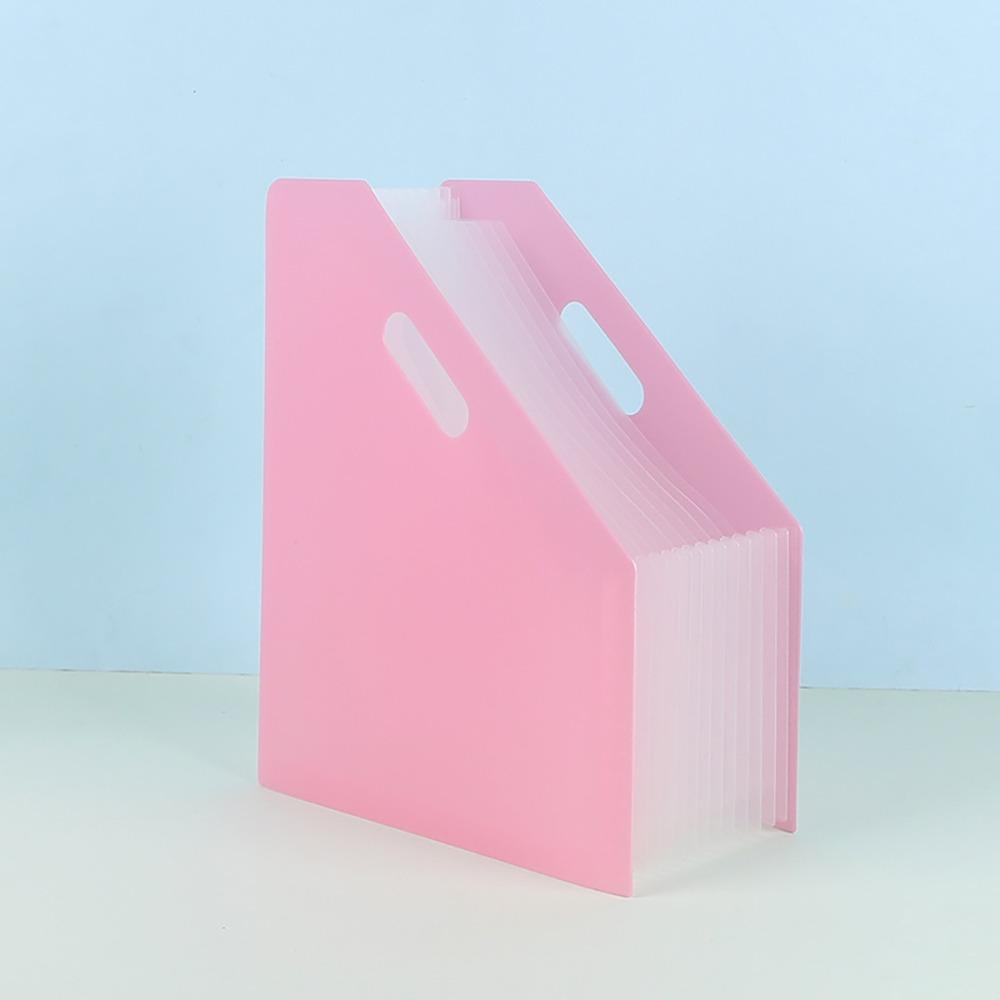 Folder A4 Expanding Organ Bag Diagonal Mouth Rainbow Color Document Holder  Briefcases