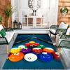Billiard Ball Rug - Sports Themed Living Room Decor | Pool Table Design Area Rugs | Fun Home Accessories