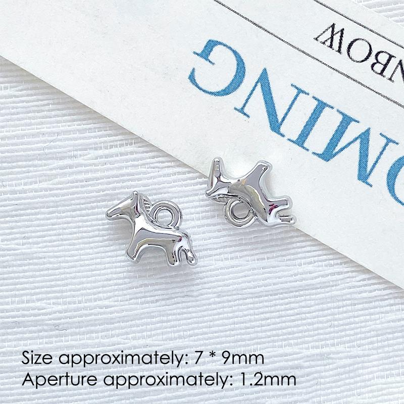 1Pcs Cute Simple Horse Animal Pendant Charms For Handmade Jewelry Making Necklace Earrings Bracelet Diy Accessories Supplies