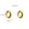 Temperament Simple Personality Geometric Jewelry Accessories Stainless Steel Irregular Shape Earrings Earrings