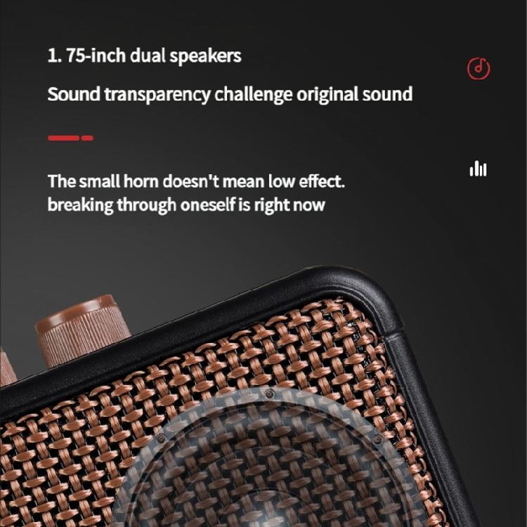 Compactly Electric Guitar Amplifier Speaker with Enhances Bass Response and Lightweight Design for Mobile Outdoor Use