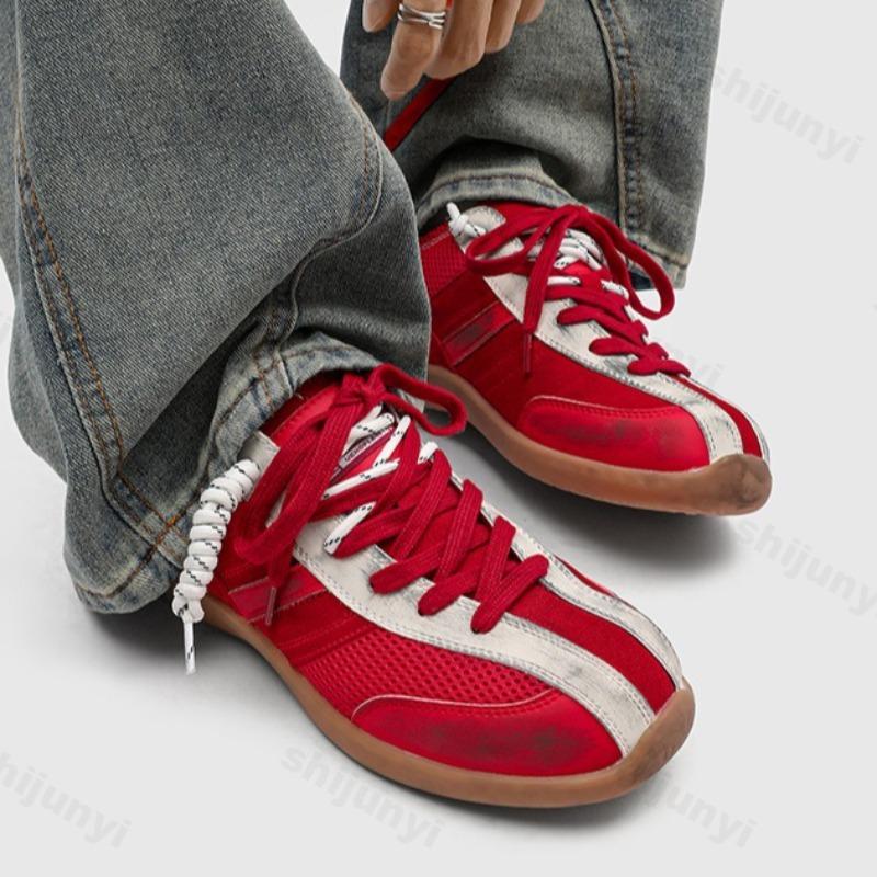 Fashion Men's Fashion Trend Mesh Breathable Low Top Sports Casual Shoes 2025 Autumn Retro Design Versatile Comfortable Non Slip Sneakers