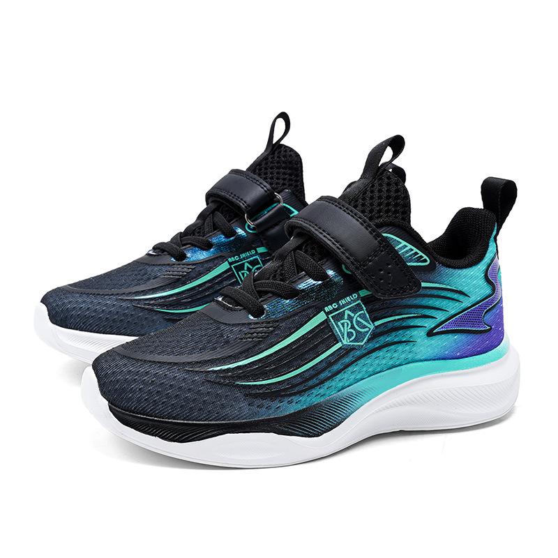 Children's shoes 2025 boys fashion mesh breathable shoes medium older children and girls outdoor running shoes