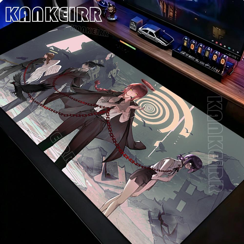 Kawaii Girls Anime Yoru Reze Mousepad Laptop NonSlip Mouse Pad Style Chainsaw Man Deskmat Office Keyboard Hd Print Desk Mat