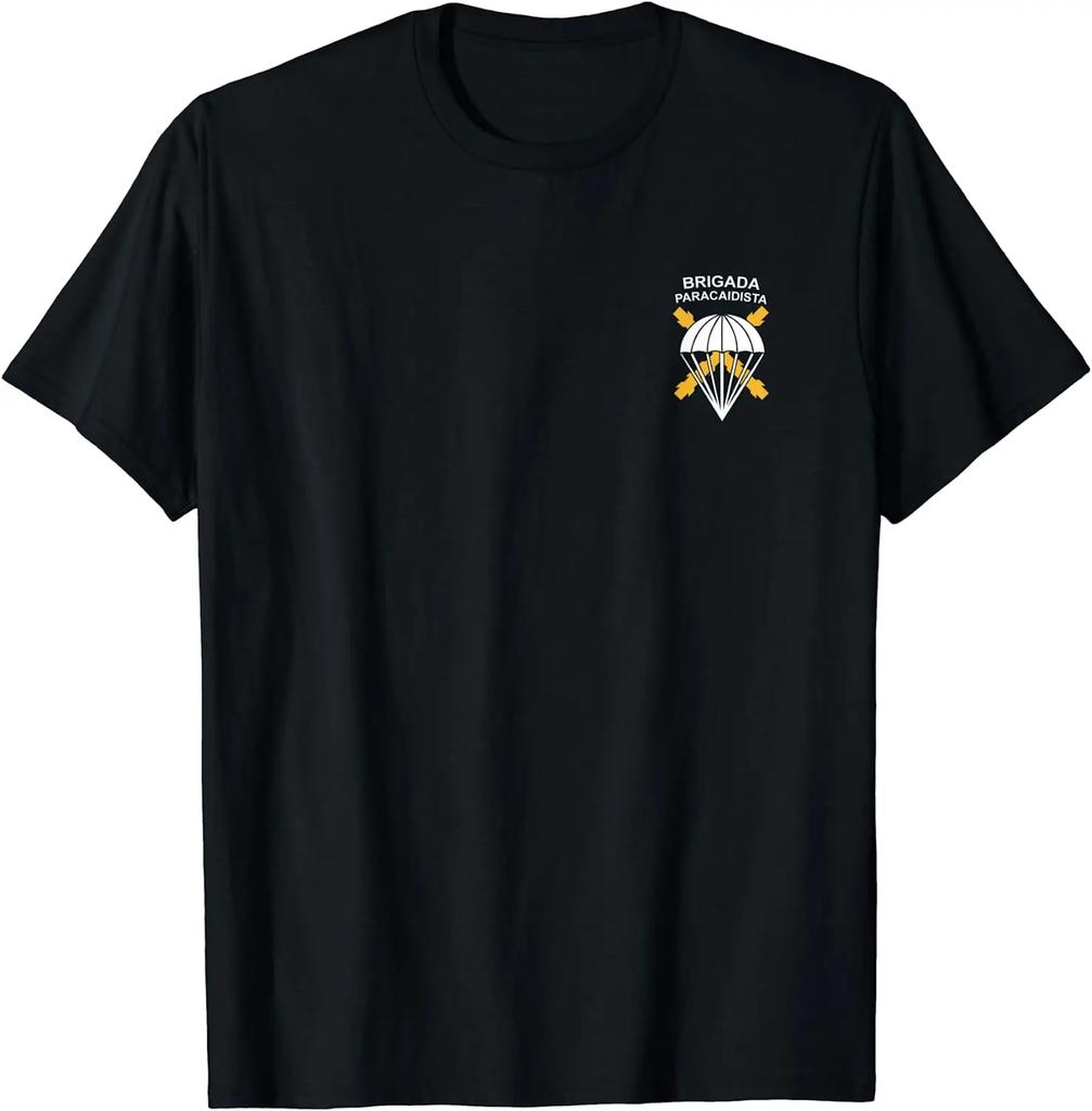 Maglietta a Maniche Corte Casual 100% Cotone Bripac Brigata Paracadutisti Esercito Paraca