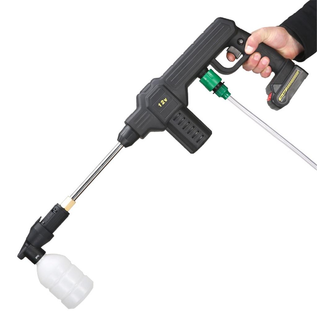 12/24V 0-4000mAh Portable Rechargable Washing Pump High Pressure Wireless Electric High Power Car Washing Guns Machine