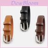 Leather Womens Belt With Classic Pin Buckle For Casual And Office Wear