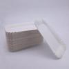 OIMG Disposable White Rectangular Bamboo Paper Plates