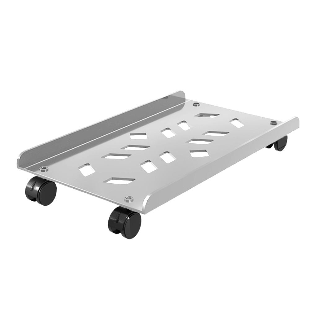 

Computer Tower Stand with Rolling Caster Wheels Steel Mobile CPU Stand PC Tower CPU Holder Fit Most PC Gaming Desk Accessories білий