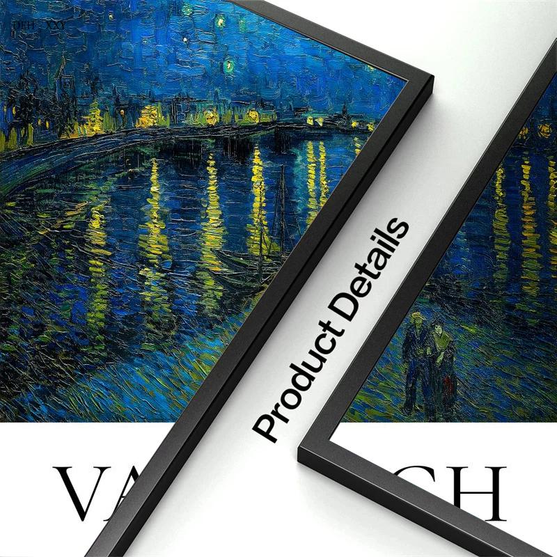 Impresionistické umělecké dílo Van Gogh Hvězdná noc Slunečnice Umění Plátno Malba Tisky Plakát Nástěnné obrázky Domácí Obývací pokoj Dekor