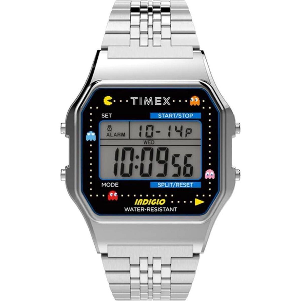 Brand new! TIMEX x PAC-MAN T80 34mm Watch Pac-Man Collaboration Silver Unisex Unisex
