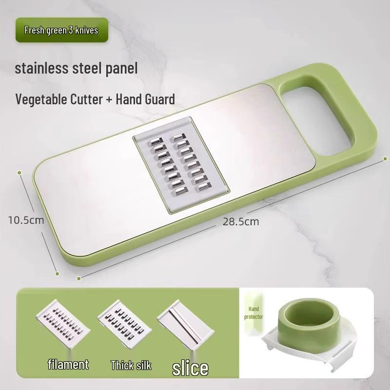 Multifunctional Vegetable and Potato Slicer, Shredder, and Julienne Grater with Kitchen Inserts