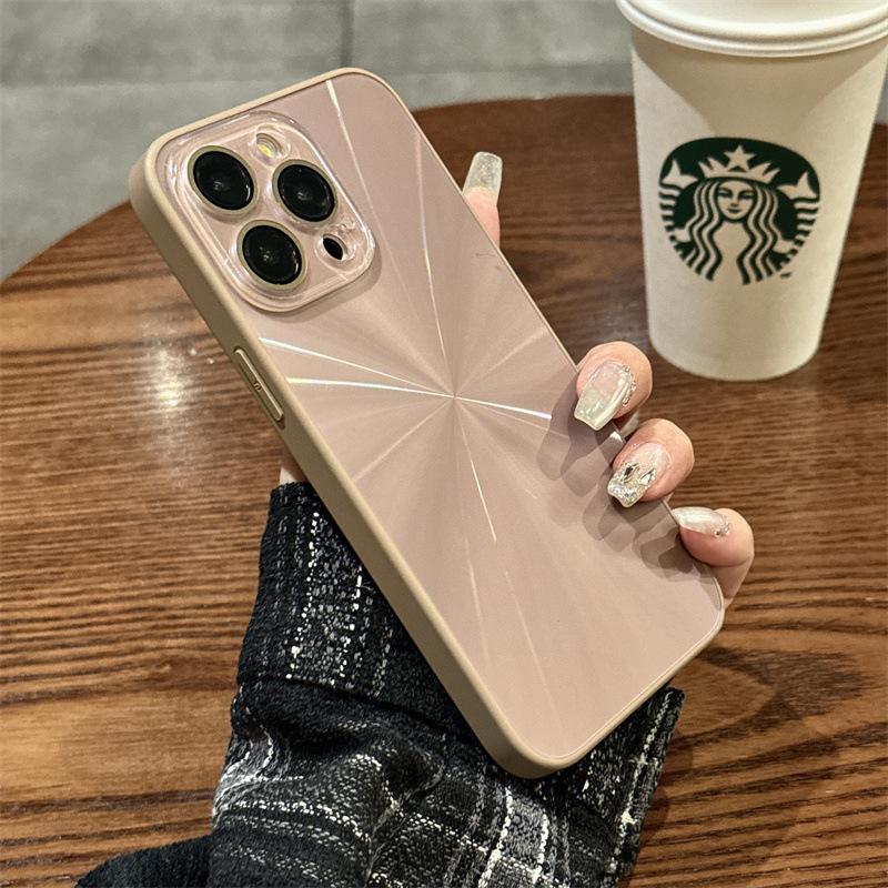 Applicable To IPhone16 Colorful Aurora CD Pattern Mobile Phone Case Apple 15 Crystal Lens Film Advanced Sense Protective Case 14