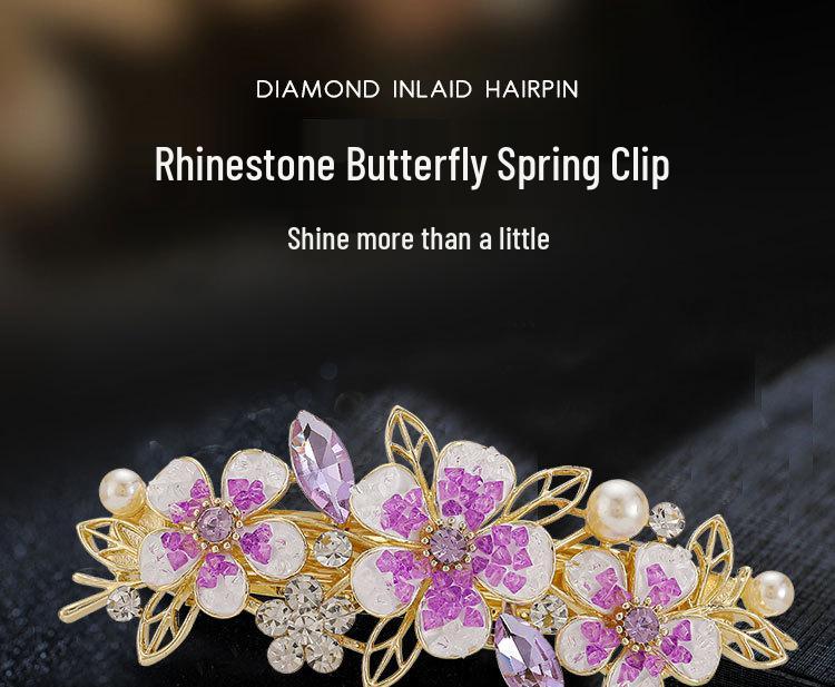 Strasslegierung Haarspange für stilvolle Hochsteckfrisuren, große Größe