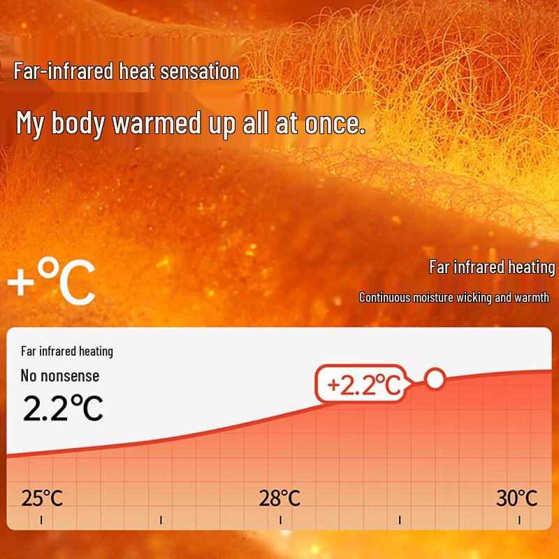 Męska antybakteryjna bawełna czysta termiczna bielizna długa (2-Pack)