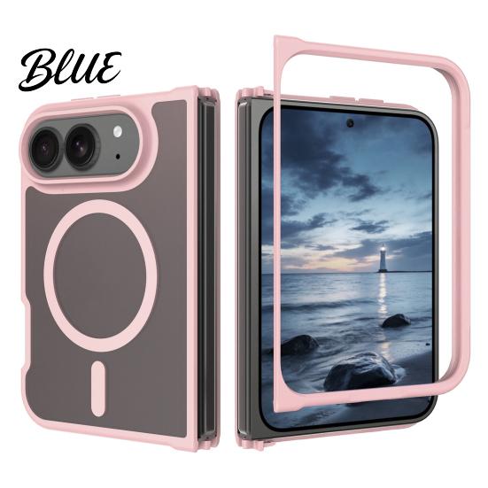 Clear Protective Case for IPhone Magnetic Matte Phone iPhone 2026 New, Full Hinge Non Slip Grip Protection, Not Yellowing Military-Grade Drop