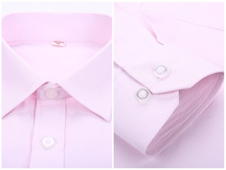 Men's Plus Size Slim Fit Long Sleeve White Shirt - Business Casual Autumn Wear