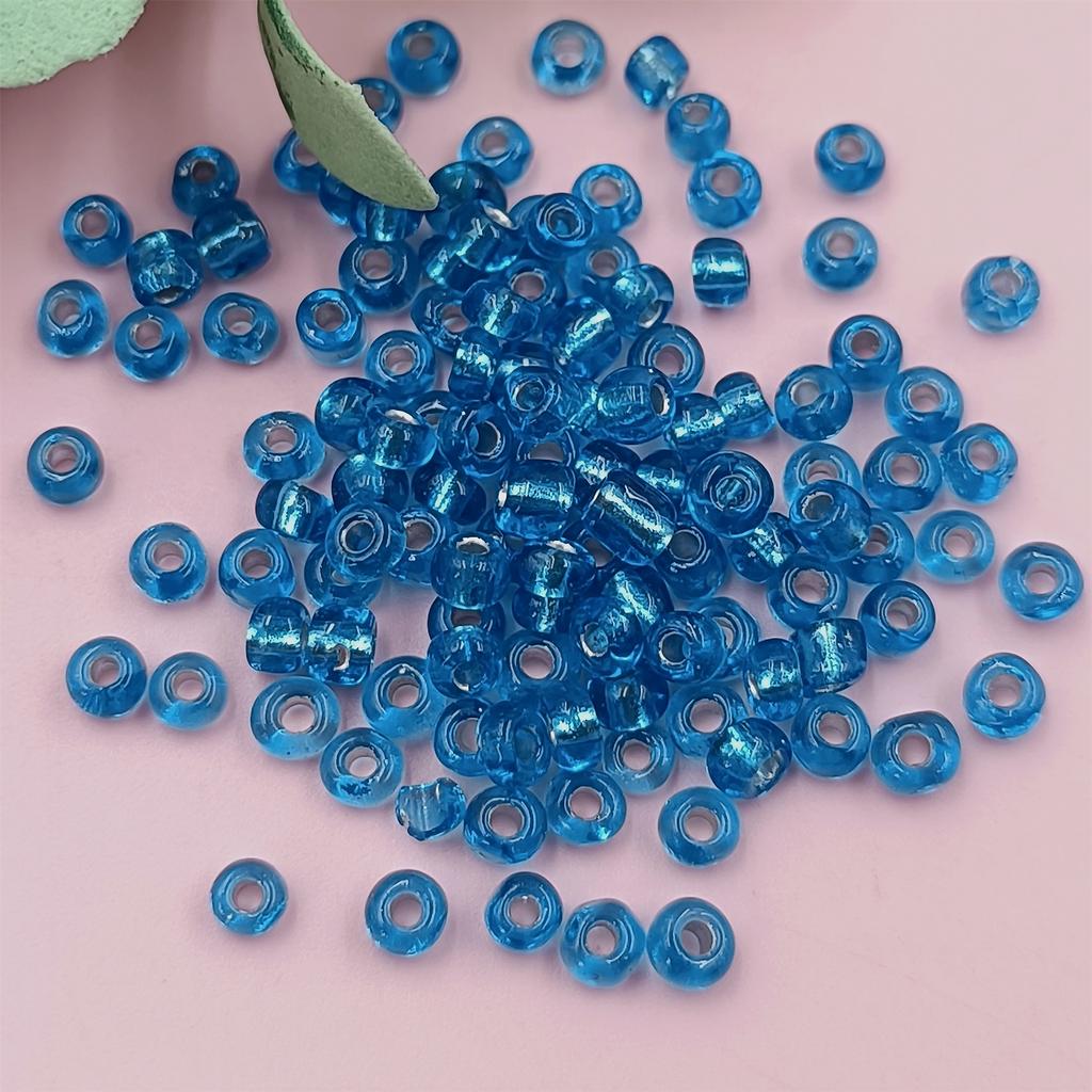 500 stk For smykkefremstilling 4mm DIY Øredobber Halskjede Armbånd Løse Mellomleggsperler Anheng Glassfrøperler Miksfarge Fargerik