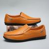 Genuine Leather Men Casual Shoes Luxury   Mens Loafers Moccasins Breathable Slip On Black Driving Shoes Plus Size 37-47