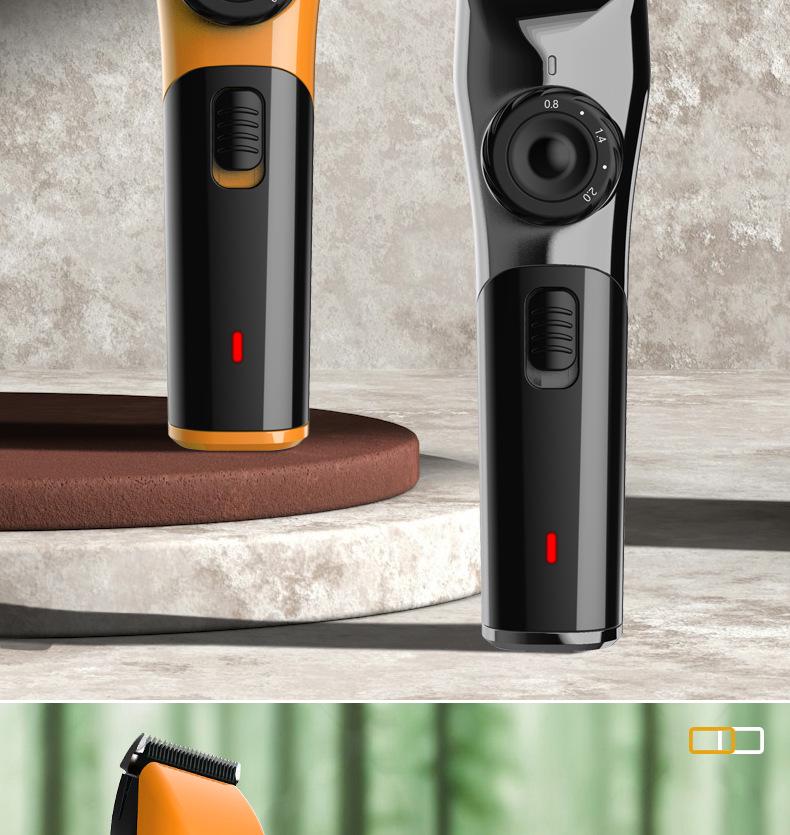 High-Power Professional Rechargeable Hair Clipper for Barber & Home Use