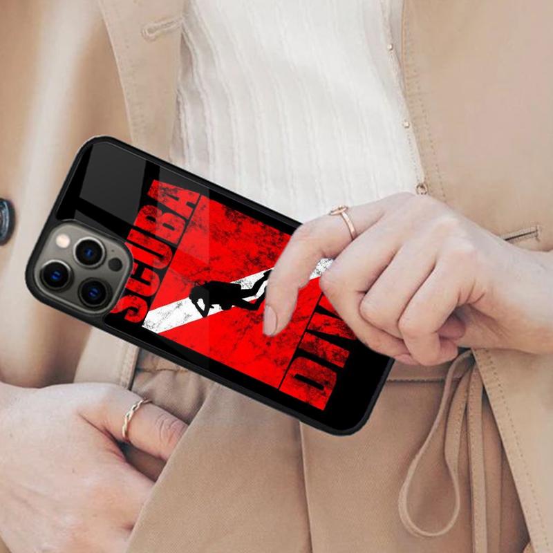 

Diver Down Diving Flag Magnetic Phone Case For APPLE iPhone 17 Air 16 14 13 12 Pro Max 15 Plus Charge With MagSafe Cover iPhone 14
