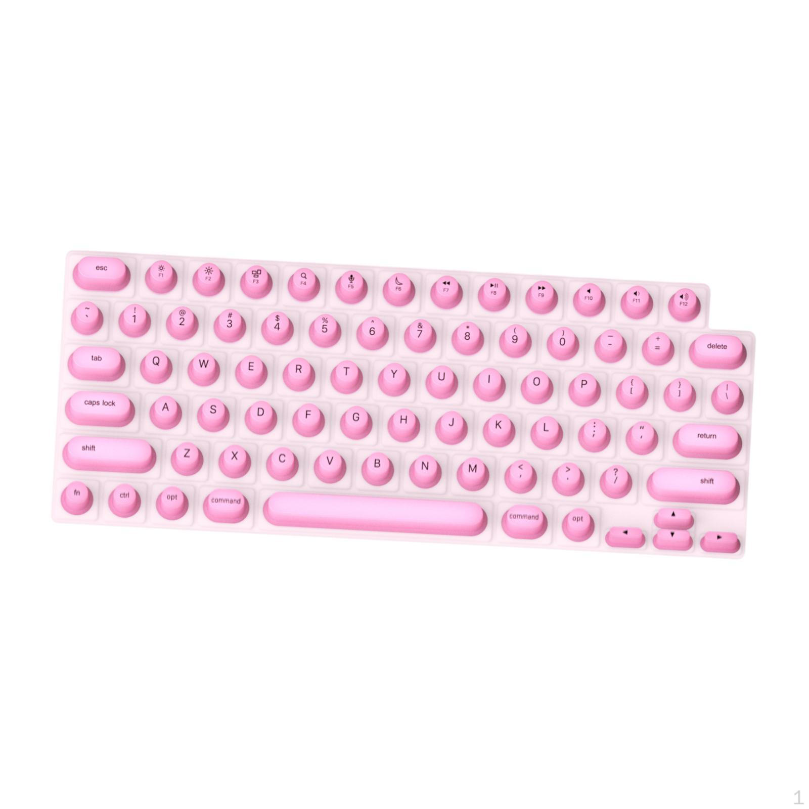 

Чехол для клавиатуры для длинных ногтей, силиконовый блокнот для дизайна ногтей, прочная поднятая пленка розовый