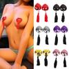 Pair Self Adhesive Lingerie Sequin Tassel Heart Bra Nipple Cover Breast Pasties