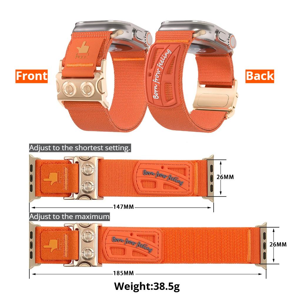 Magnetický sportovní řemínek Pro Apple Watch Ultra Pásek 49mm 46mm 45mm 44mm 42mm 41mm 40mm 38mm Nylonový Correa Náramek pro iWatch Řada 11 10 9 8 7 6 5 SE3