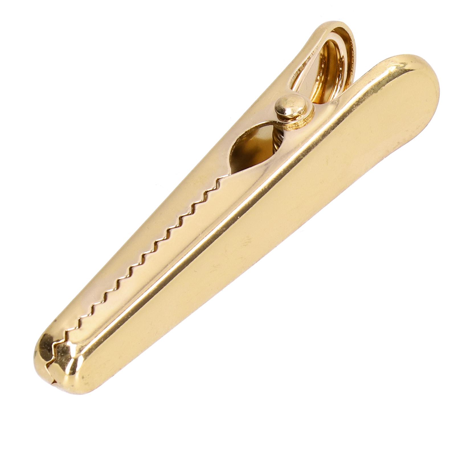 

Sealing Clip 7.9cm Long Comfortable Handle Rugged Design Internal Tooth Design Kitchen Tools for Office Paper Photos Gold