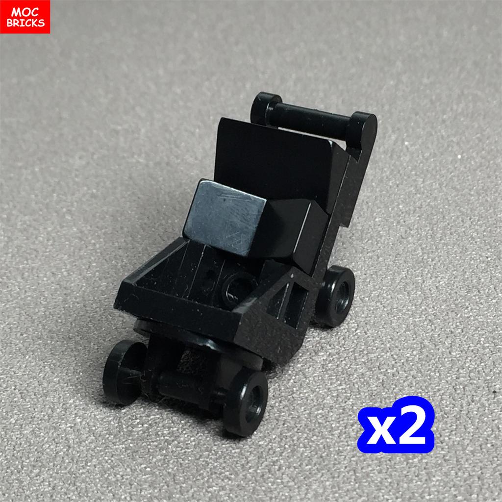 Non-Toxic Moc Bricks Baby Stroller Series Nursing Bottle Baby Figure Assembled Building Blocks Educational Toy For Children Gift
