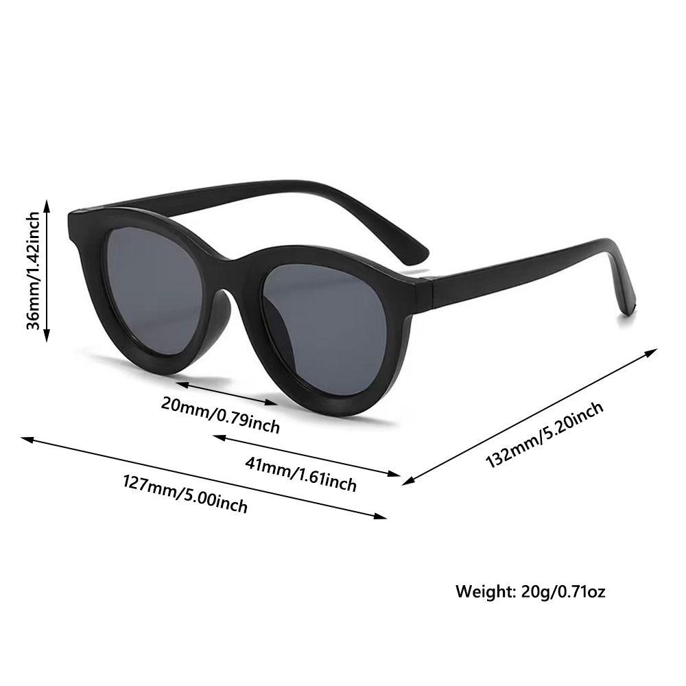 Fashion Retro Sunglasses Uv Protection Soft Children'S Sun Glasses Candy Color Beach Play Eyewear For Boys  Girls
