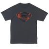Superman Red & Black Glyph New Man Of Steel Movie 2013 Children's T-shirt Licensed  T-