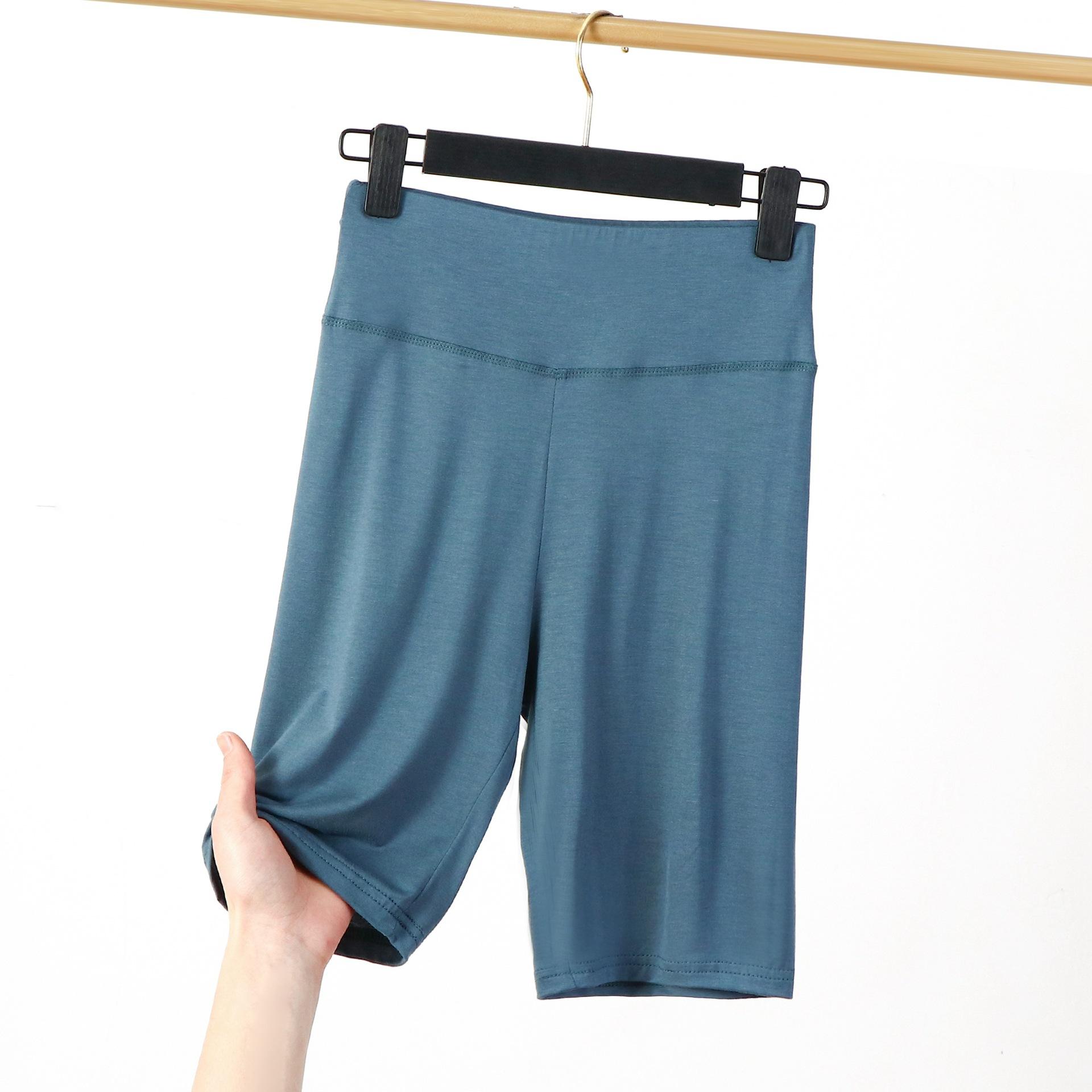 

Летние леггинсы из модала от XL до 8XL, длина до икры, высокая талия, большие размеры, эластичные повседневные утягивающие базовые короткие брюки, штаны для сна 8XL