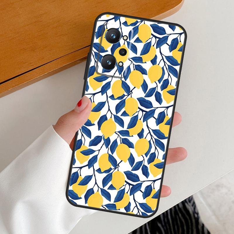 Summer Fruit Lemon For Realme GT7 GT6 15 Pro 10 11 12 13 14 Pro Plus C65 C63 C61 C55 C51 C53 C35 C75 C67 Case