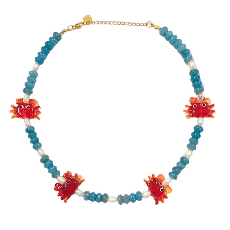 Регулируемая длина чокера Стильное женское ожерелье из пресноводного жемчуга Чокер из бусин для любителей украшений