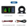 H56AH LCD Digital Hall-Coulomb Meter Voltage Current Power Meter Display DC 9-100V 50A 100A 200A 300A 400A Car Voltmeter Ammeter