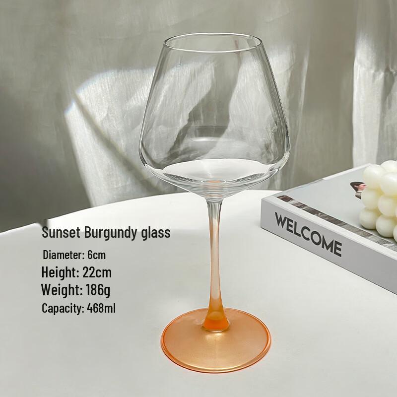 Bicchieri da Vino Rosso in Cristallo Shangqi Light Luxury, Set da 2