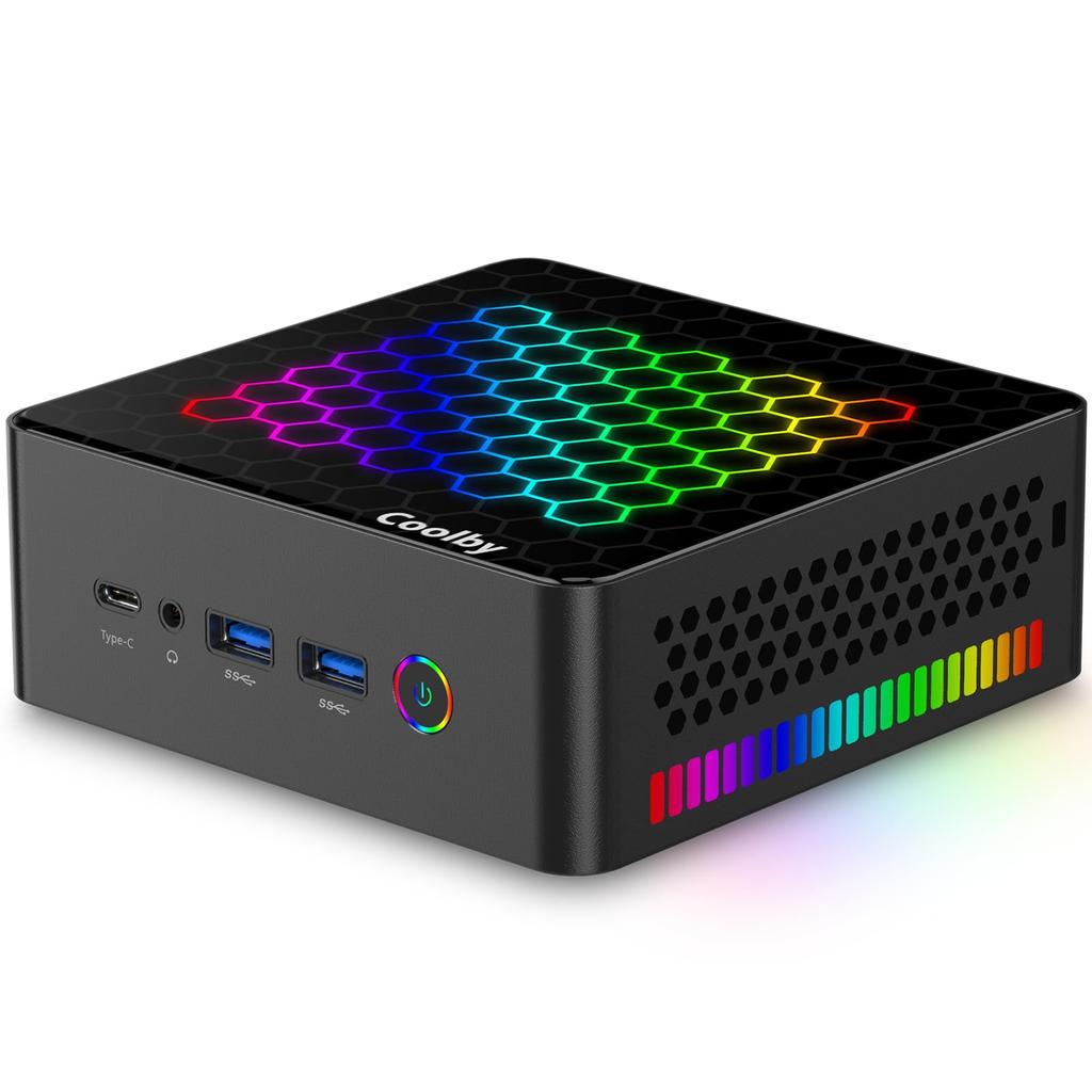 Mini PC Latest 12th Generation Intel N100 mini PC Windows 11 Pro mini PC DDR4 SSD 4 Threads Small PC Memory Expandable Inch SATA Slot Coolby Mini PC