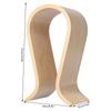 Earphone Hanger U Shape Simple Wooden Stable Arch Headphone Stand with Rubber Feet for Office Studio Bedroom Desktop