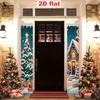 Merry Christmas Porch Sign Tree Enhances Ideal Polyester 30x180cm Indoor Outdoor Decor