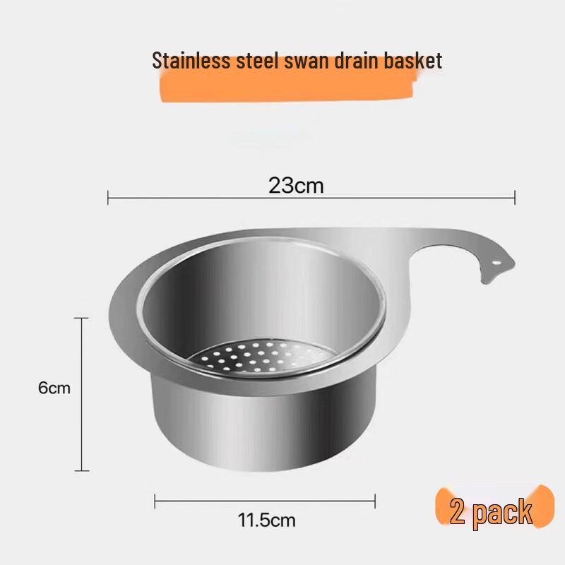 

Swan Mid-Century Kitchen Sink Hanging Drain Basket (2-Pack)