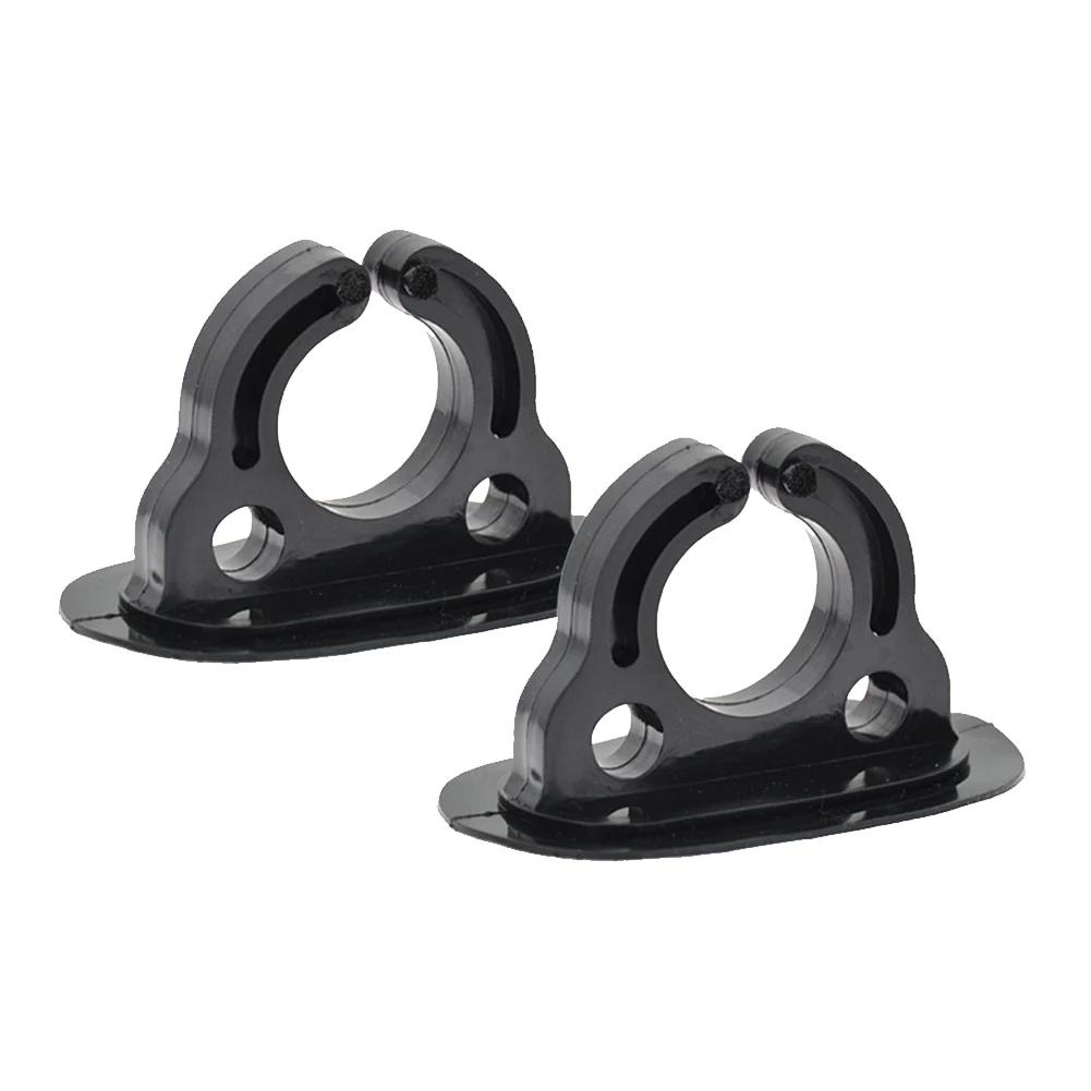 2/4PCS Black Applicable To Open Paddle Buckle Kayak Paddle Holder Clamp Plastic Inflatable Boat Paddle Holder Kayak Accessories