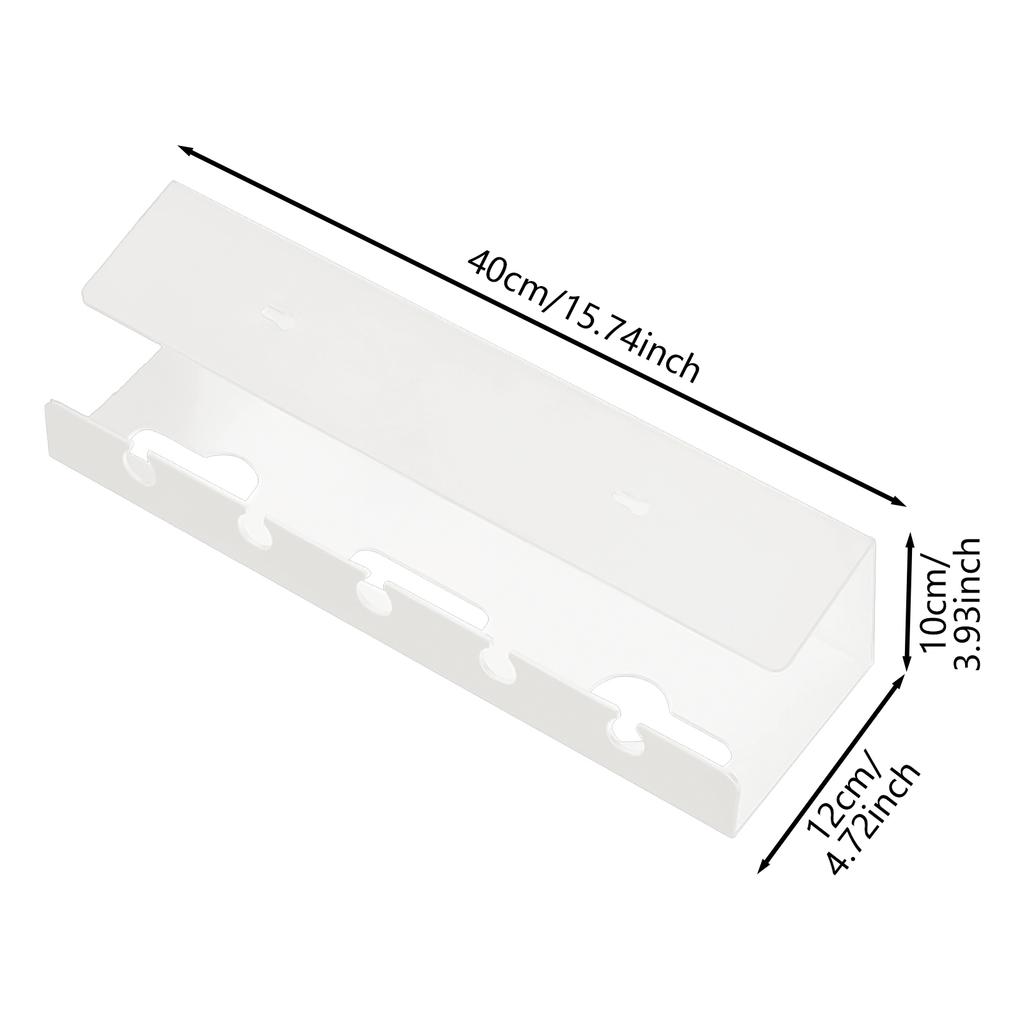 Under Desk Cable Management Tray No Drill Desk Wire Organizer for Rooms or Home and Office