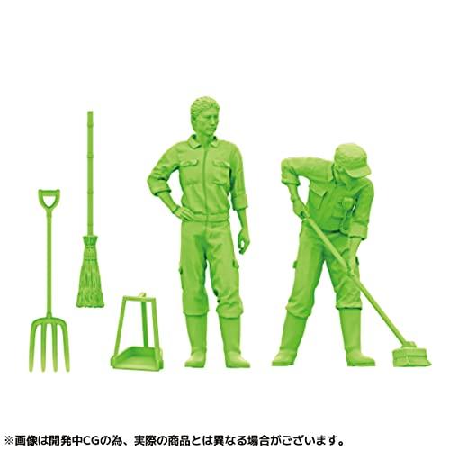 Kaiyodo ARTPLA Zookeeper and Lion Set (Boxed Edition) Unpainted and Unassembled Plastic Model Kit (Set of 6) BOX AP003B