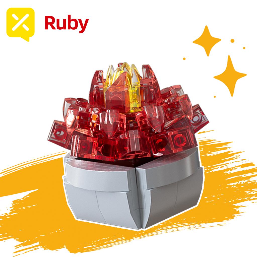 ToylinX Succulent Flower Potted 115PCS Building Blocks Toy Model Garden Kids And Adult  Festive Gifts Christmas Halloween Easter