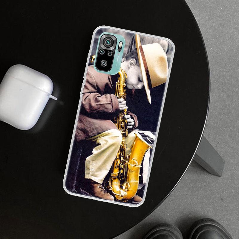 Music Saxophone Instrument Phone Case Cover for Xiaomi Redmi Note 15 14 13 12 11 Pro Plus 14S 12S 11S 11T 11E 10S 10 Customized