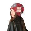 Japan and South Korea Classic Retro Rhombus Grid Color Matching Knitted Hat Japan and South Korea New Wool Hat Women's Versatile Fashion Casual Hat