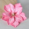 5 Pcs Artificial Flower Diy Flower Craft Artificial Lotus Flower Heads Small Realistic Clematis Blooms Diy Wedding For Home