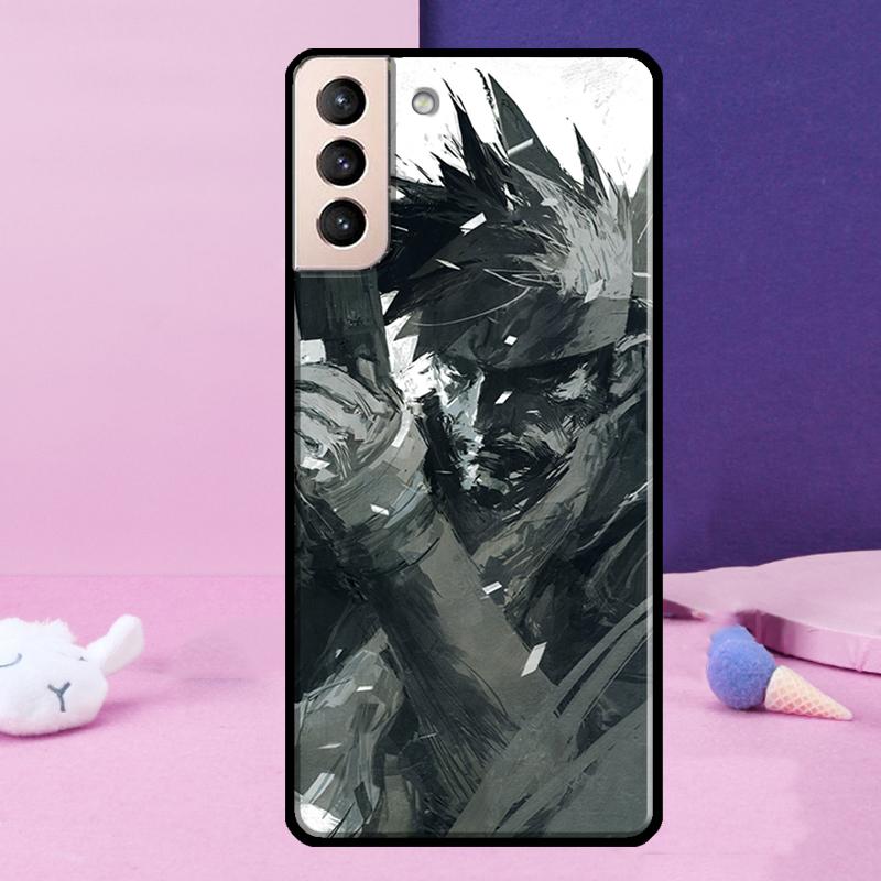 Metal Gear Solid Case For Samsung Galaxy S23 S22 Ultra S21 S20 FE Note 10 20 Ultra S8 S9 S10 Plus Cover